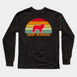 Saint Bernard Vintage Silhouette Long Sleeve T-Shirt